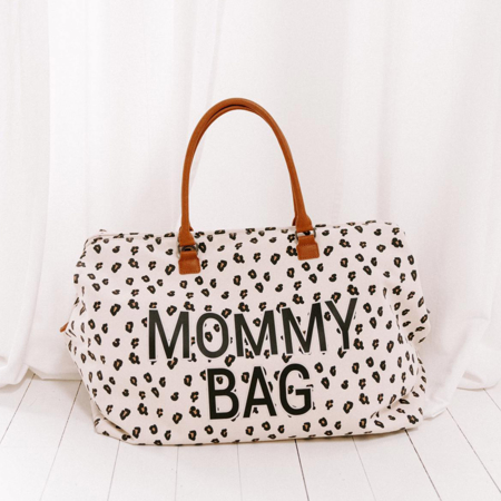 Childhome® Previjalna torba Mommy Bag Big Canvas Leopard