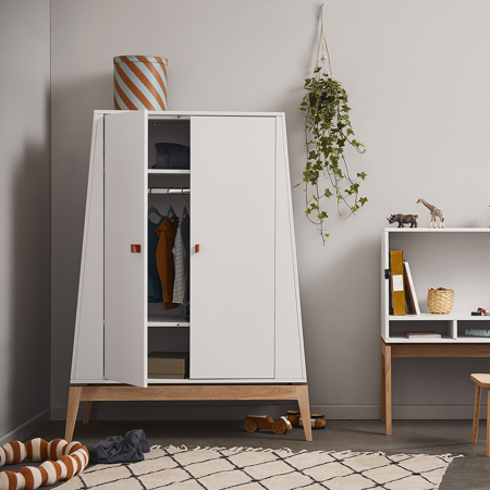Picture of Leander® Luna™ Wardrobe Small White/Oak