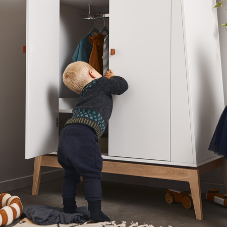 Picture of Leander® Luna™ Wardrobe Small White/Oak