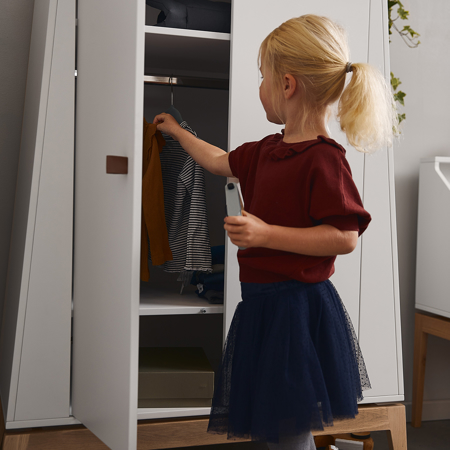 Picture of Leander® Luna™ Wardrobe Small White/Oak