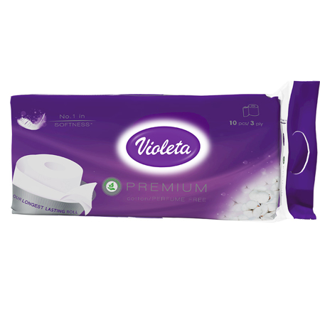 Violeta® Toaletni papir Premium Bombaž 10/1 3SL