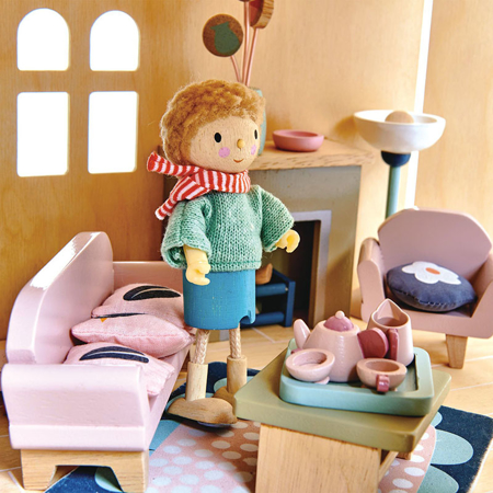 Tender Leaf Toys® Dnevna soba za lutke Dolls House Sitting Room Furniture
