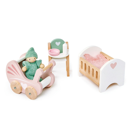 Slika Tender Leaf Toys® Otroška soba za lutke Dolls House Nursery Set