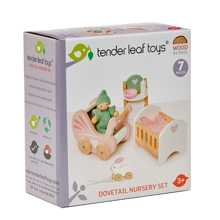 Tender Leaf Toys® Otroška soba za lutke Dolls House Nursery Set