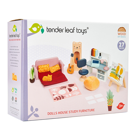 Tender Leaf Toys® Komplet pohištva za lutke Dolls House Study Furniture