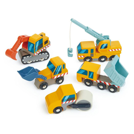 Slika Tender Leaf Toys® Gradbena vozila Construction Site