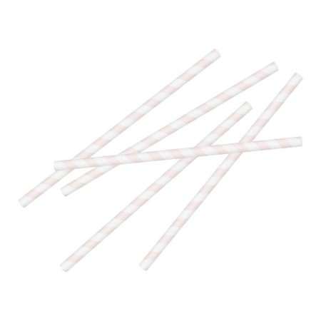 Ginger Ray® Papirnate slamice Pink Stripe 20 kosov