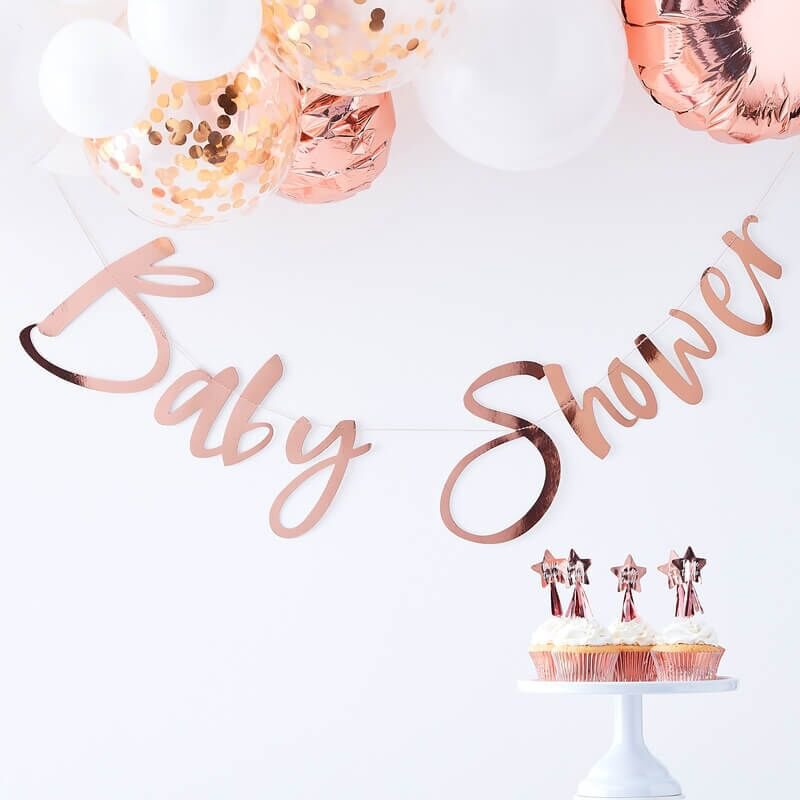 Slika za Ginger Ray® Viseći natpis Rose Gold Baby Shower 