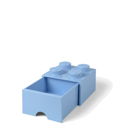 Slika Lego® Škatla za shranjevanje s predali 4 Light Royal Blue