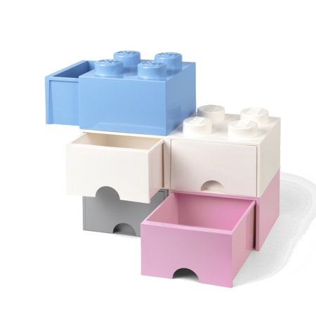 Lego® Škatla za shranjevanje s predali 4 Medium Stone Grey