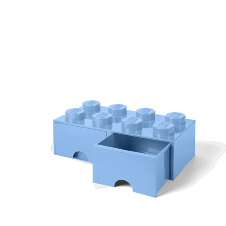Lego® Škatla za shranjevanje s predali 8 Light Royal Blue