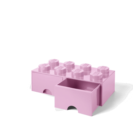 Lego® Škatla za shranjevanje s predali 8 Light Purple