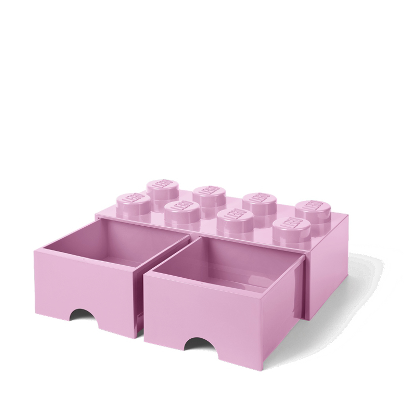 Lego® Škatla za shranjevanje s predali 8 Light Purple