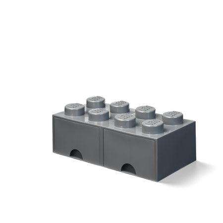 Lego® Škatla za shranjevanje s predali 8 Dark Grey