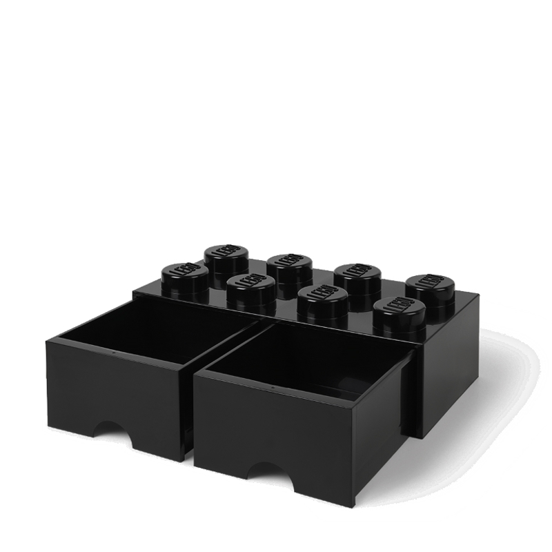Lego® Škatla za shranjevanje s predali 8 Black
