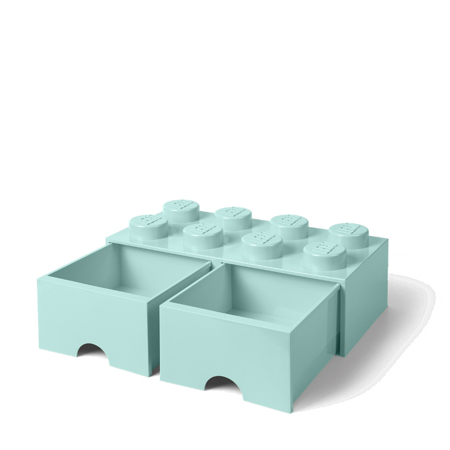 Slika Lego® Škatla za shranjevanje s predali 8 Aqua