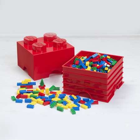 Lego® Škatla za shranjevanje 4 Medium Stone Grey