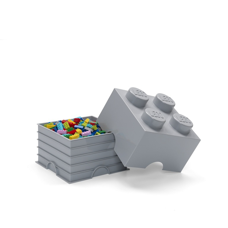 Lego® Škatla za shranjevanje 4 Medium Stone Grey