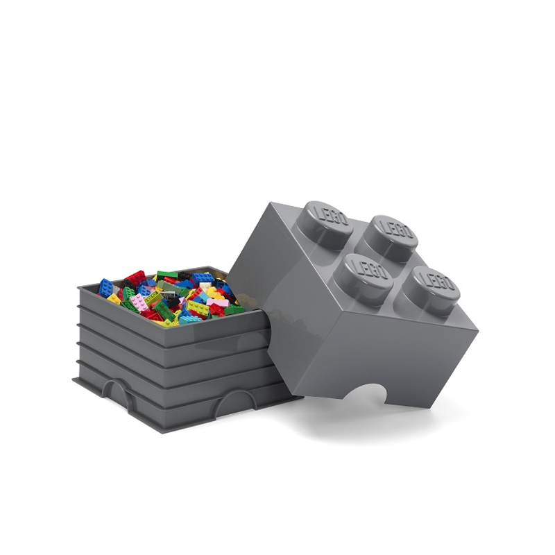 Lego® Škatla za shranjevanje 4 Dark Grey
