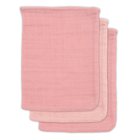 Slika Jollein® Komplet 3 krpic za umivanje Pale Pink 20x15