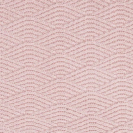 Jollein® Pletena odejica River Knit Pale Pink 100x75
