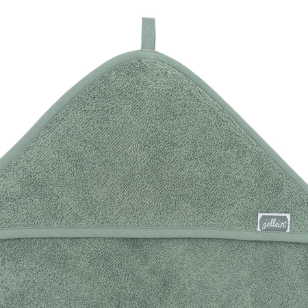 Jollein® Brisača s kapuco Ash Green 75x75