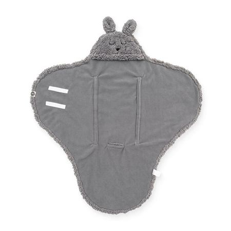 Jollein® Odeja za avtosedež Bunny Storm Grey 105x100