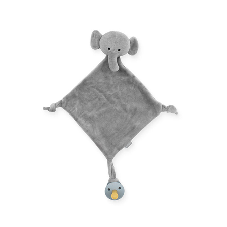 Slika Jollein® Ninica in priponka za dudo Elephant Storm Grey