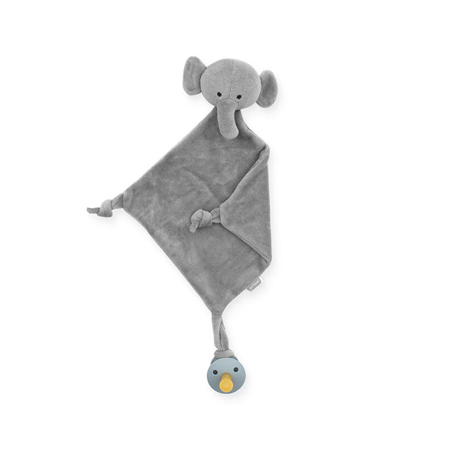 Jollein® Ninica in priponka za dudo Elephant Storm Grey