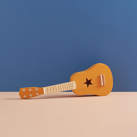 Kids Concept® Lesena kitara Yellow