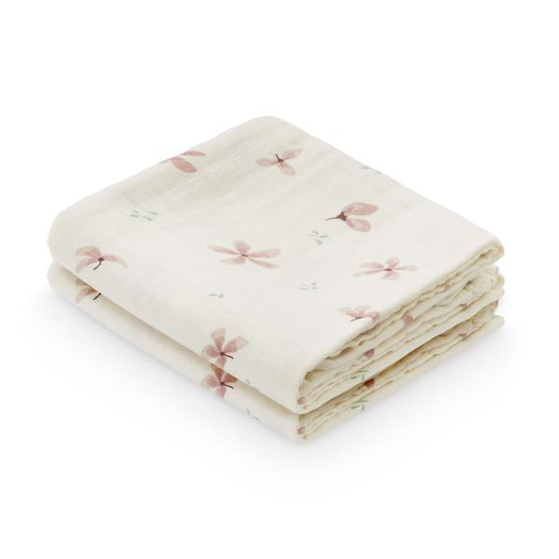Slika za CamCam® Komplet tetra pelena Windflower Creme 70x70