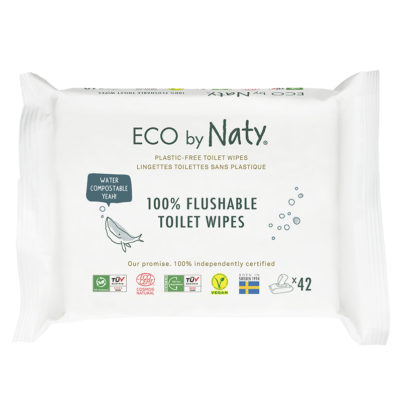 Slika za Eco by Naty® Vlažne maramice Flushable 42 komada