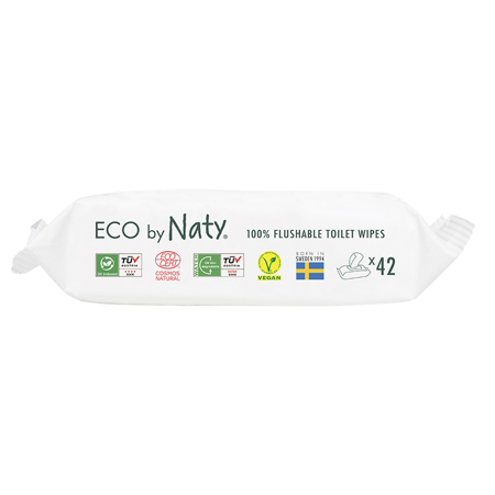 Eco by Naty® Osvežilni robčki Flushable 42 kosov