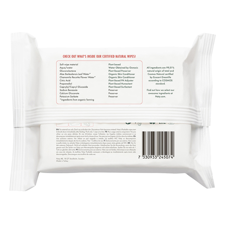 Slika za Eco by Naty® Vlažne maramice Flushable 42 komada