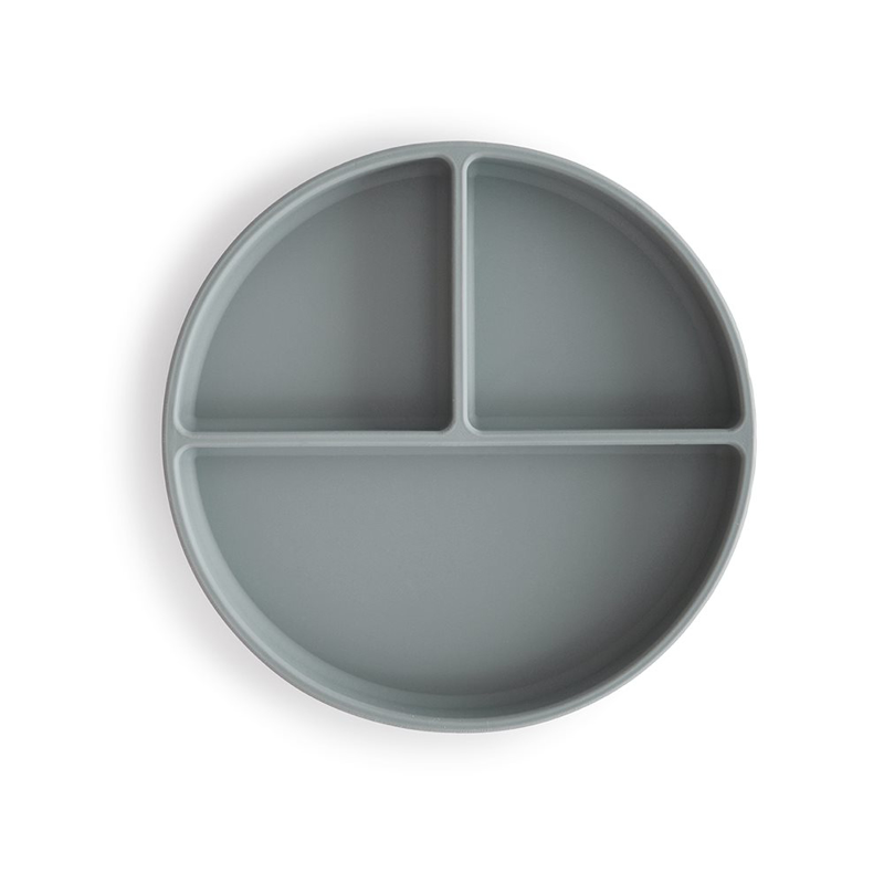 Mushie® Silikonski krožnik z vakumskim dnom Stone