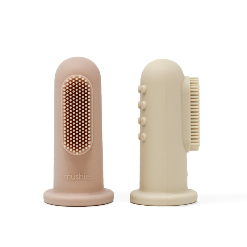 Slika za Mushie® Četkice za zube, za prst Blush/Shifting Sand