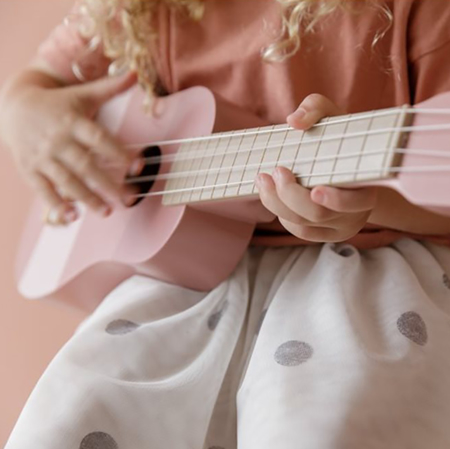 Little Dutch® Lesena otroška kitara Pink