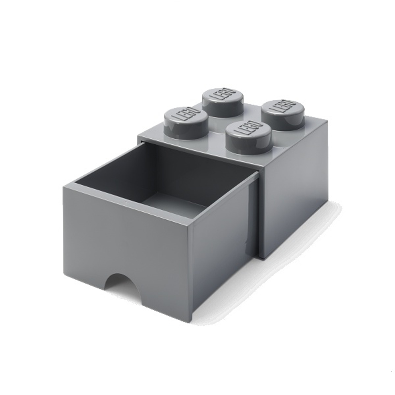Lego® Škatla za shranjevanje s predali 4 Dark Grey