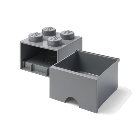 Lego® Škatla za shranjevanje s predali 4 Dark Grey