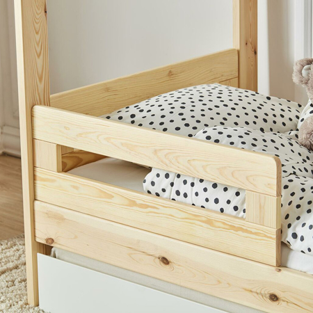 Quax® 2x ograjica za otroško posteljico hiška My Home Natural