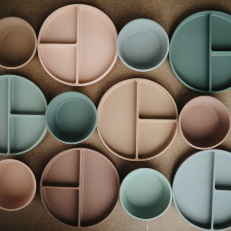 Picture of Mushie® Silicone Plate Cambridge Blue