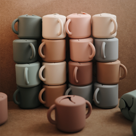 Picture of Mushie® Snack Cup Cambridge Blue