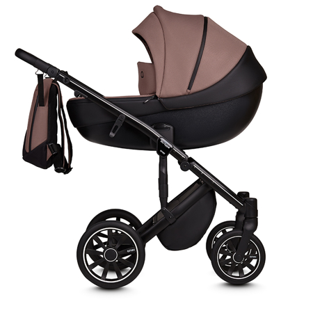 Slika Anex® Otroški voziček s košaro in nahrbtnikom 2v1 M/Type (0-22kg) Mocco