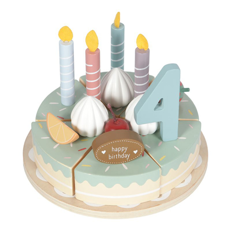 Slika Little Dutch® Lesena rojstnodnevna torta