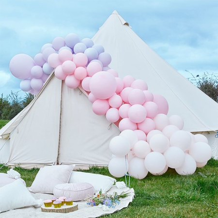 Slika Ginger Ray® Lok iz balonov Luxe Pastel Pink & Purple