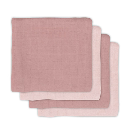 Slika Jollein® Komplet 4 tetra pleničk Pale Pink 70x70