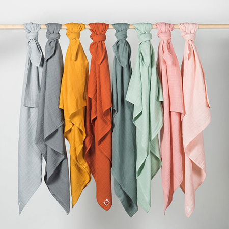 Picture of Jollein® Muslin Multi Cloth Bamboo Caramel 2pcs. 115x115
