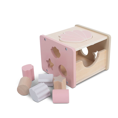 Slika Jollein® Lesena aktivnostna igrača Shell Pink