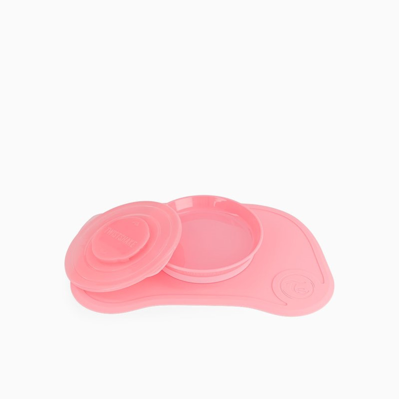 Picture of Twistshake Click-Mat Mini + plate (6+M) Pastel Pink