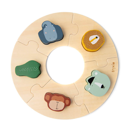 Slika Trixie Baby® Lesene puzzle v krogu